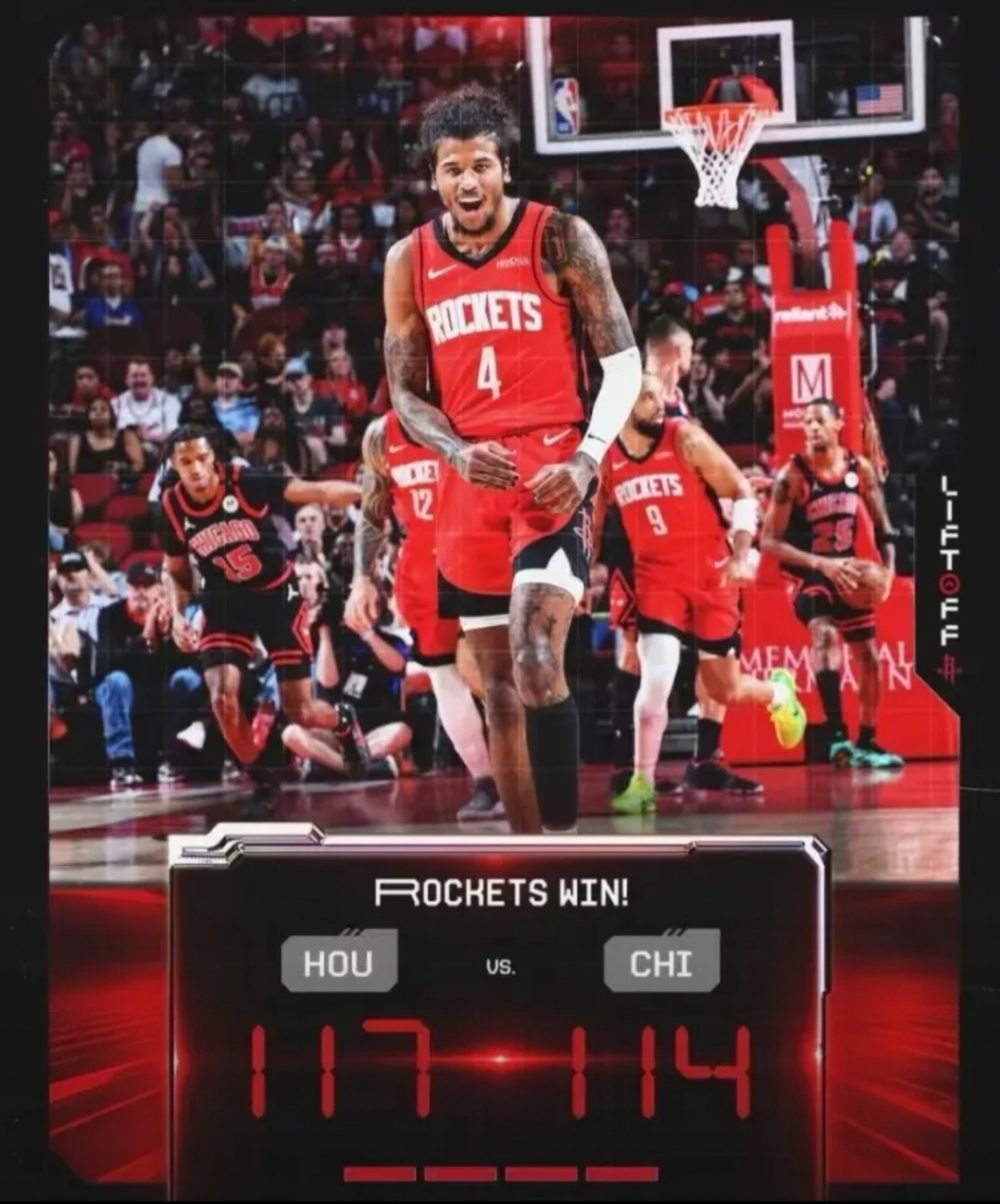 火箭队主场大胜尼克斯,取得三连胜 火箭队主场大胜尼克斯,取得三连胜